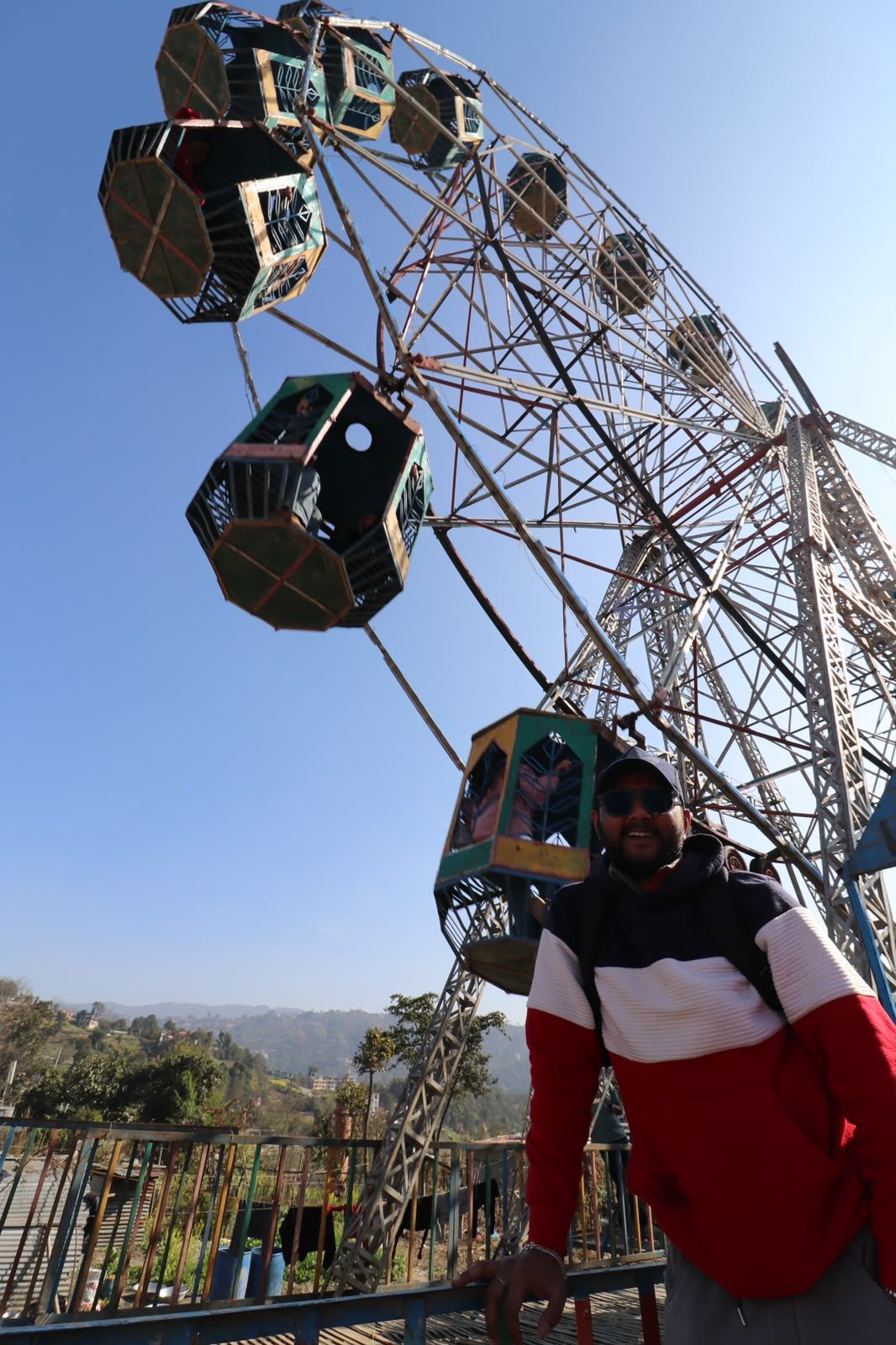 Ferris wheel at a local mela in Sankhu